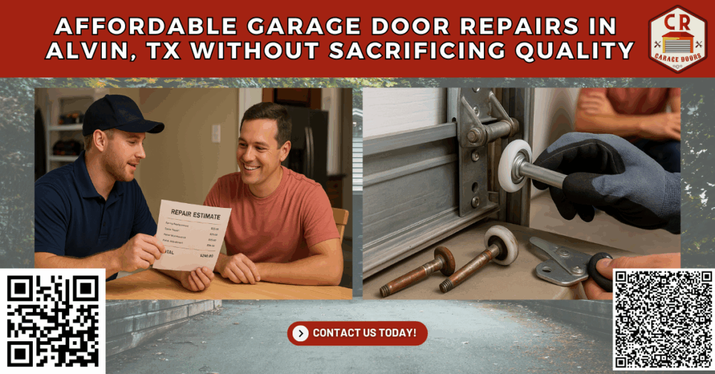 Affordable Garage Door Repairs in Alvin, TX Without Sacrificing Quality - C.R. Garage Doors