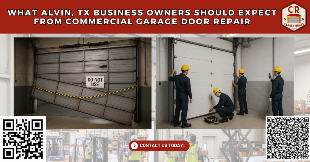 What Alvin, TX Business Owners Should Expect from Commercial Garage Door Repair - C.R. Garage Doors