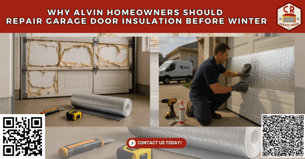 Why Alvin Homeowners Should Repair Garage Door Insulation Before Winter - C.R. Garage Doors