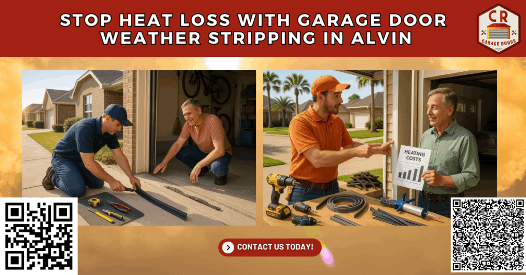 Stop Heat Loss with Garage Door Weather Stripping in Alvin - C.R. Garage Doors